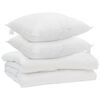 vidaXL Suletekk padjaga 3 pcs Valge Mikrofiiber