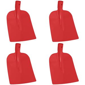 vidaXL Labida pea 4 pcs Punane 32 x 24,5 cm Pulberv&auml;rvitud teras
