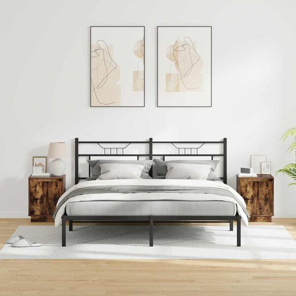 vidaXL &Ouml;&ouml;lambi kapp 2 pcs Suitsetatud tamm 39 x 34.5 x 50 cm Tehispuit