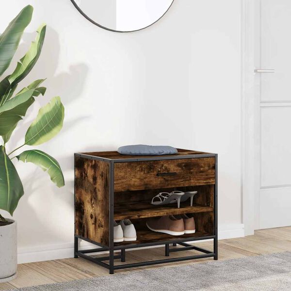 vidaXL kingapink suitsutamm konstrueeritud puit ja metall