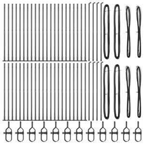 vidaXL Aiapost Muu 52 pcs Hall 3,2 x 3,2 x 68,5 cm Teras