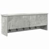 vidaXL Seinale kinnitatav riidepuu riiuliga Betoonhall 80 x 20 x 30 cm