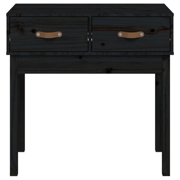 vidaXL konsoollaud, must, 76,5x40x75 cm, männipuit