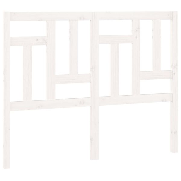 vidaXL voodipeats, valge, 205,5x4x100 cm, männipuit