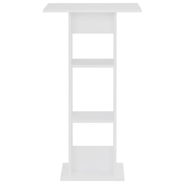 vidaXL baarilaud, valge, 60 x 60 x 110 cm