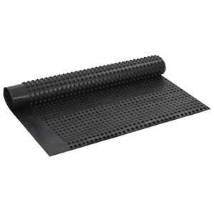 vidaXL Kurruline kuivenduspapp Must 1 x 20 m HDPE