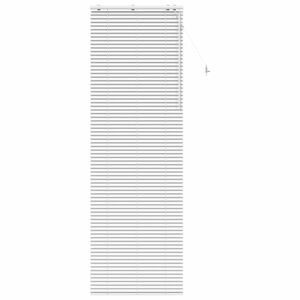 vidaXL Veneetsia rulo Valge 90 x 250 cm 35 mm Massiivne Paulownia puit
