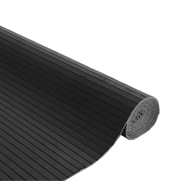 vidaXL vaip, ristk&uuml;likukujuline, hall, 80 x 400 cm, bambus