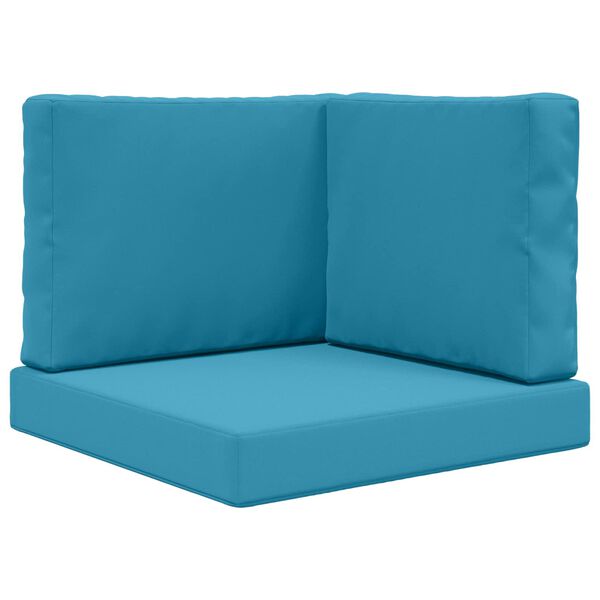 vidaXL V&auml;lim&ouml;&ouml;blitugi patja 3 pcs Kuninglik sinine Pol&uuml;ester