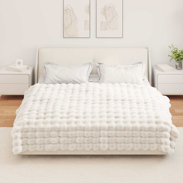 vidaXL Valej&otilde;hvikaristu tekk Valge 150 x 220 cm Pol&uuml;ester