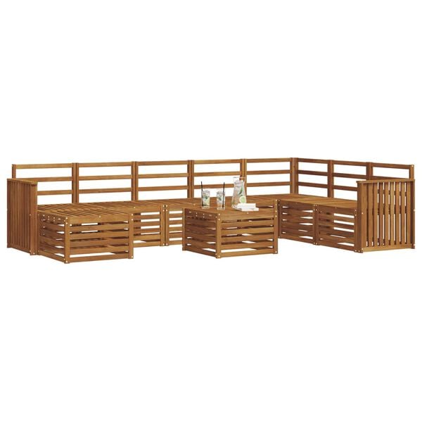 vidaXL Diivanikomplektid Neutraalne Tugev akatsiapuu