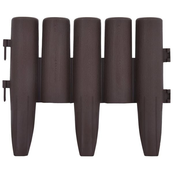 vidaXL murupiirded 36 tk pruun 10 m PP