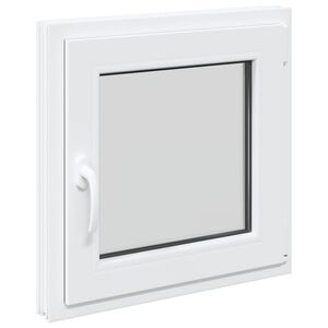 vidaXL Keldriakendus RISOR 60 x 60 cm PVC ja klaas Valge