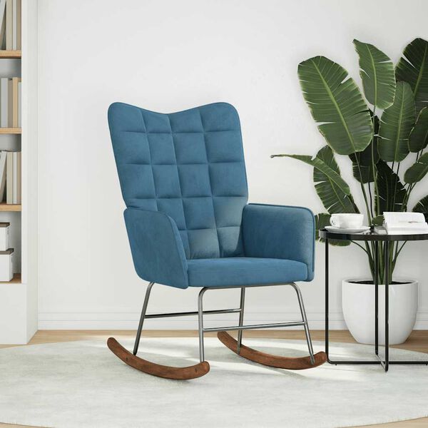 vidaXL kiiktool, sinine, samet