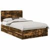 vidaXL Voodi raam sahtliga Suitsetatud tamm 135 x 190 cm Inseneripuit