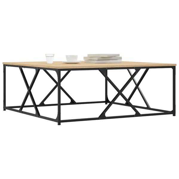 vidaXL kohvilaud, Sonoma tamm, 100 x 100 x 40 cm, tehispuit