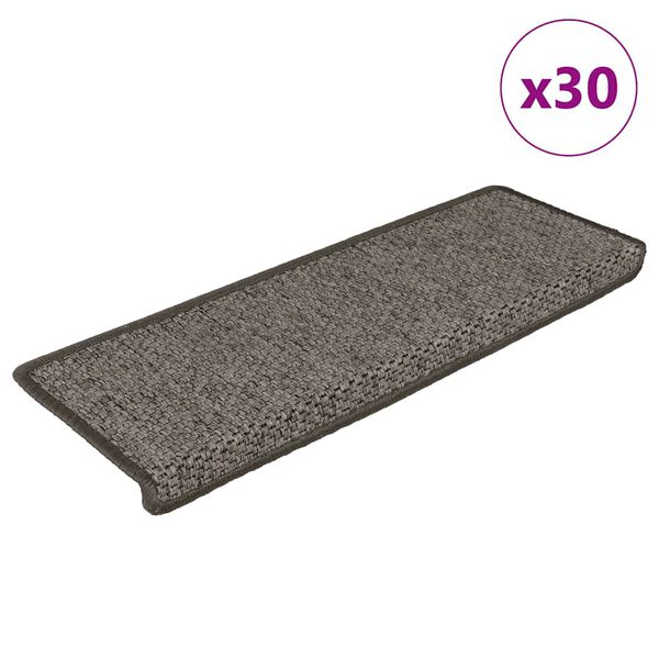 vidaXL isekleepuv trepivaip, 30 tk, 65x21x4 cm, hall jabeež