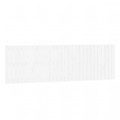 vidaXL seinale kinnitatav voodipeats, valge, 185x3x60 cm, männipuit