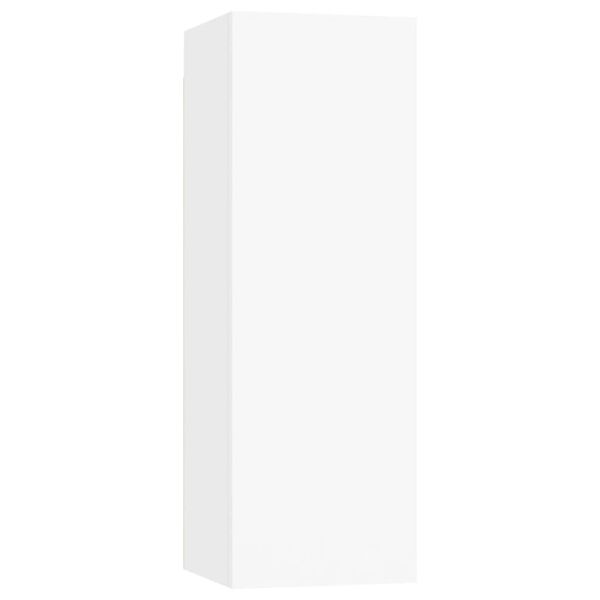 vidaXL telerikapp, valge, 30,5 x 30 x 90 cm, tehispuit