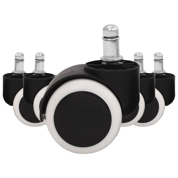 vidaXL rattad kontoritoolidele 5 tk