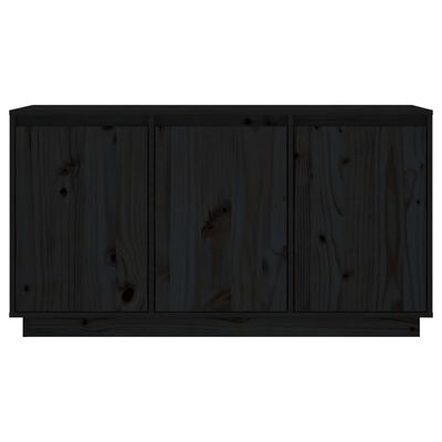 vidaXL puhvetkapp, must, 111 x 34 x 60 cm, täismännipuit