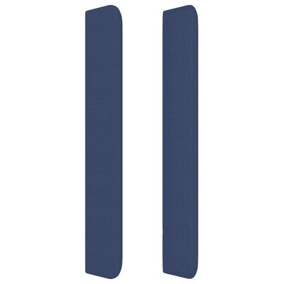 vidaXL kontinentaalvoodi madratsiga, sinine, 200x200 cm, kangas