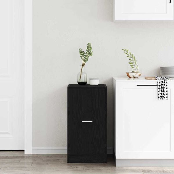 vidaXL Apteekri kapp Must tamm 40 x 41 x 77.5 cm Tehispuit