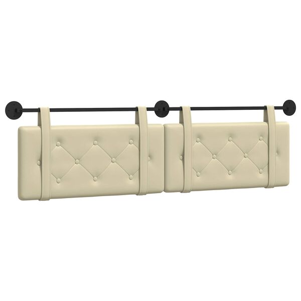 vidaXL Rippuv Peatoe cream 170 x 55 x 5 cm Kunstnahk