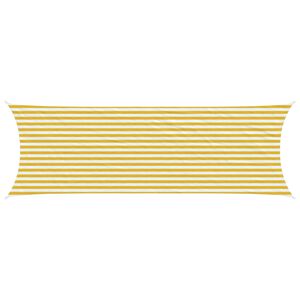 vidaXL P&auml;ikesetelgi sail Kollane ja Valge 2 x 6 m HDPE