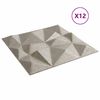 vidaXL Seinapaneelid 12 pcs Dakhi Betoon 50 x 50 cm XPS Vaht