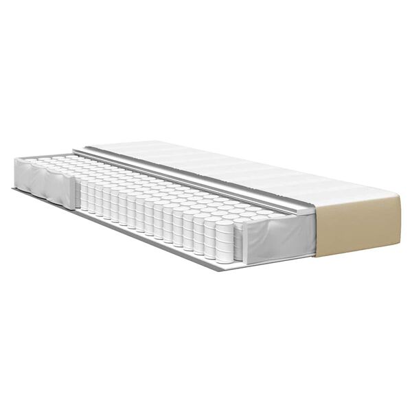 vidaXL Voodi madrats madratsiga Roheline 100 x 200 cm kangas