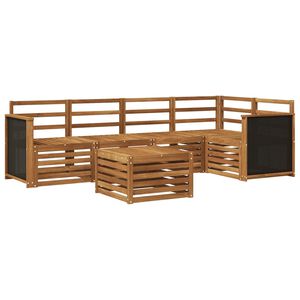 vidaXL Nurgadiivanikomplekt 5 pcs Naturaalne Tugev akatsiapuu