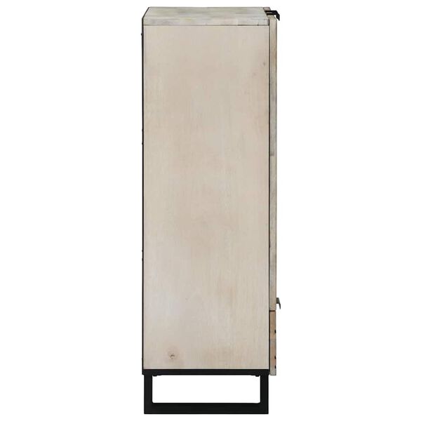 vidaXL Meedia ladustamise kapid ja riiulid sahtliga Valge ja must