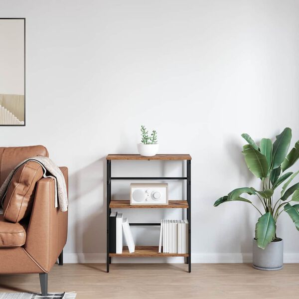 vidaXL Raamatukapp Vana puit 60 x 29,5 x 81 cm Tehispuit