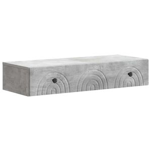 vidaXL Seinale kinnitatav k&uuml;lglaud Betoonhall 87,5 x 34,5 x 17 cm