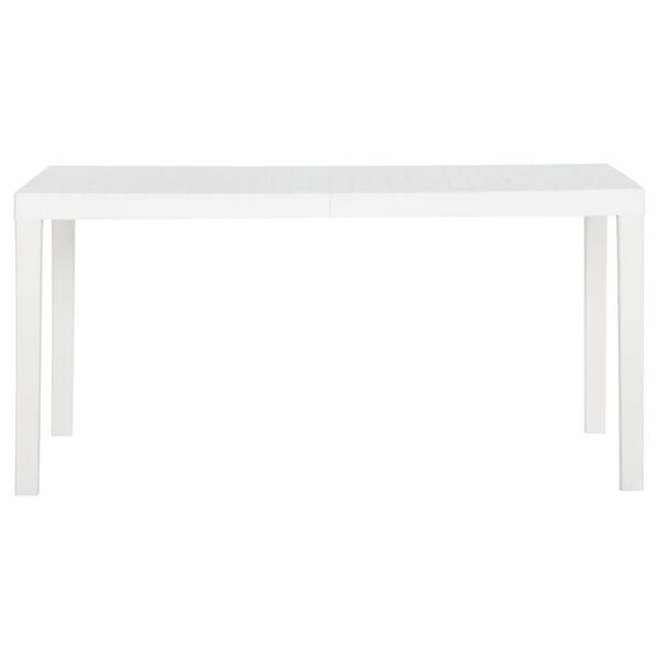 vidaXL aialaud, 150 x 90 x 72 cm, PP, valge