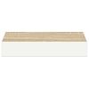 vidaXL seinariiulid, 2 tk, tamm ja valge, 23 x 23,5 x 3,8 cm MDF