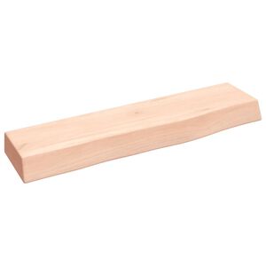 vidaXL seinariiul, 40 x 10 x 4 cm, t&ouml;&ouml;tlemata tammepuit