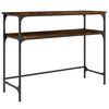 vidaXL konsoollaud, suitsutatud tamm, 100x35,5x75 cm, tehispuit