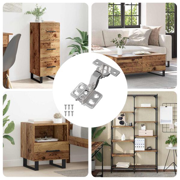 vidaXL Hing 12 pcs Nikkel 26 mm Raud