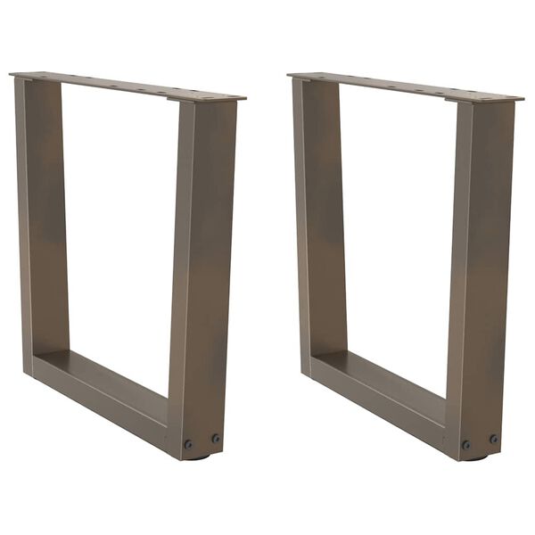 vidaXL kohvilaua jalad V-kujulised 2 tk, naturaalne teras, 60 x (42&ndash;43,3) cm, teras