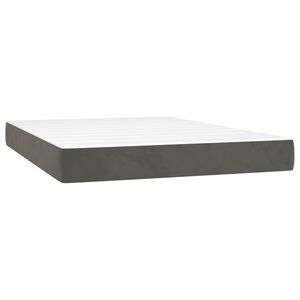vidaXL vedrumadrats, keskmine, tumehall, 137x190x20 cm, samet