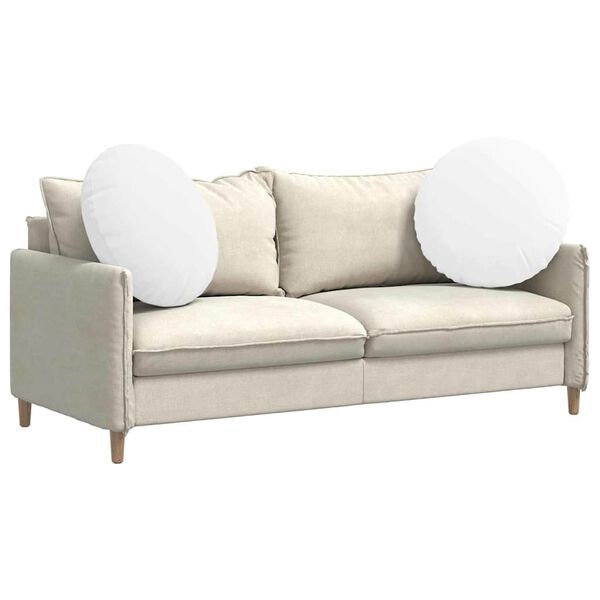 vidaXL Istumispatjad 2 pcs Valge &Oslash;80 x 29 cm kangas