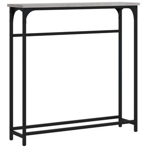 vidaXL konsoollaud, hall Sonoma tamm, 75 x 19,5 x 75 cm, tehispuit
