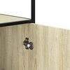 vidaXL Highboard Sonoma tamm 35,5x35x139 cm inseneritud puit ja metall