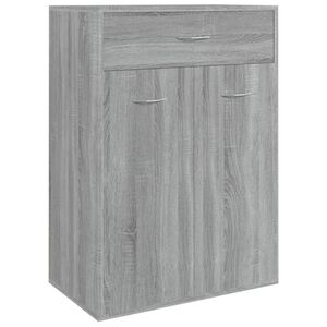 vidaXL kingakapp, hall Sonoma tamm, 60 x 35 x 84 cm, tehispuit