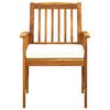 3058086 vidaXL 5 Piece Garden Dining Set with Cushions Solid Acacia Wood (45962+2x312128)