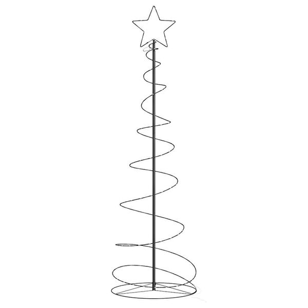 vidaXL LED j&otilde;ulupuu 120 LEDi Soe valge 180 cm