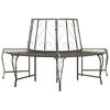 vidaXL puu &uuml;mber paigaldatav pool&uuml;mar aiapink, 160 cm, teras