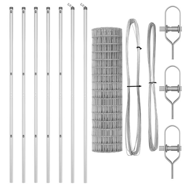 vidaXL Aed koos postiga H&otilde;bedane 1 x 10 m Terased ja PVC